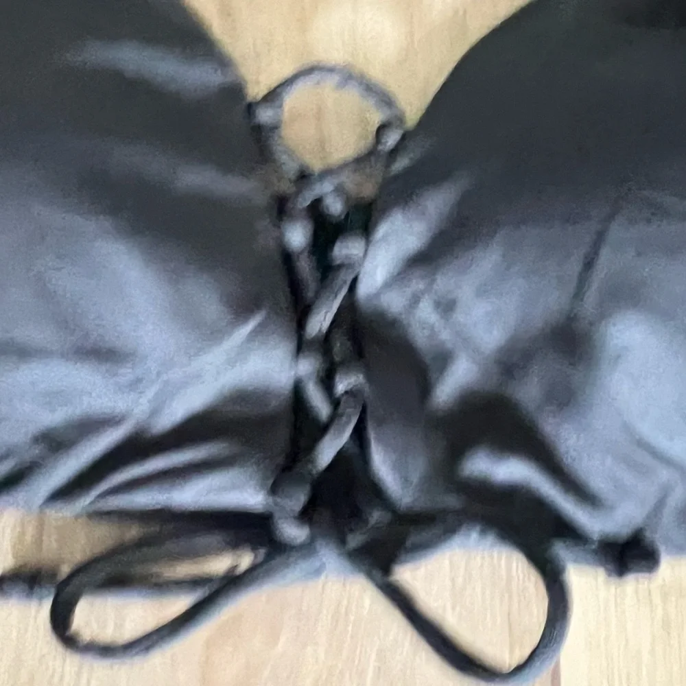 Time and tru tie front bikini top
